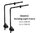 Suporte Luz Weekaqua S-Stand DJ-S-16S-D1