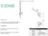 Suporte Luz Weekaqua S-Stand DJ-S-16S-D1
